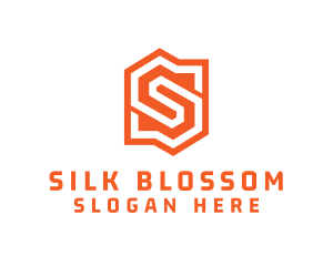 Edgy Orange Letter S logo design