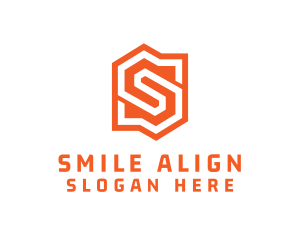 Edgy Orange Letter S logo design