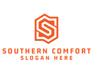 Edgy Orange Letter S logo design