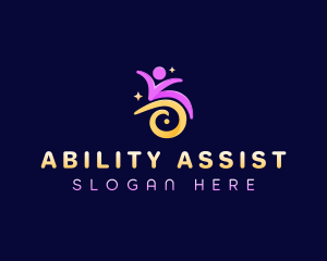 Disability - Disability Wheelchair Organization logo design