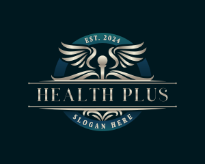 Medical Health Caduceus logo design