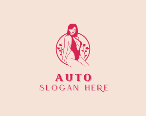 Floral Bikini Swimsuit Logo