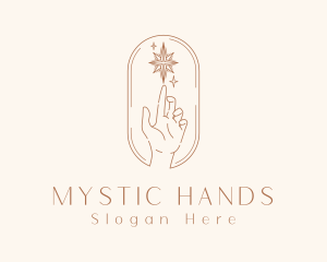 Astrological Star Hand logo design