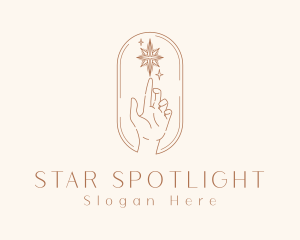 Astrological Star Hand logo design