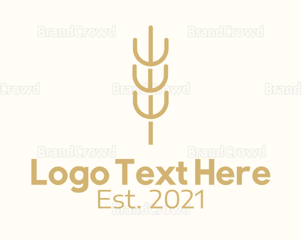 Organic Wheat Farm Logo