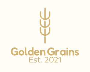Grains - Organic Wheat Farm logo design