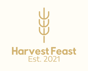 Organic Wheat Farm  logo design