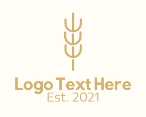 Barley - Organic Wheat Farm logo design