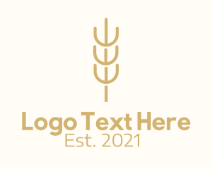 Farm - Organic Wheat Farm logo design