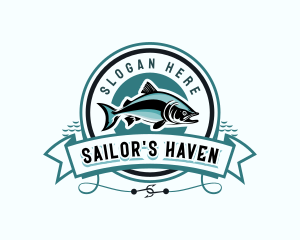 Fishing Marine Restaurant logo design