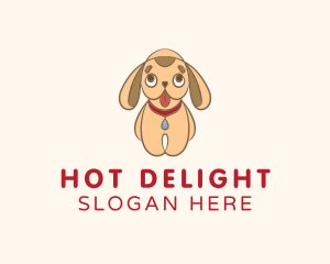 Cute Puppy Dog logo design