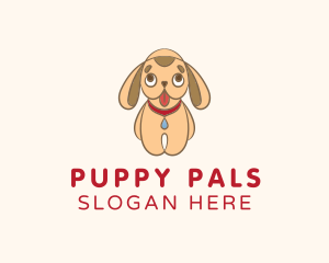 Cute Puppy Dog logo design