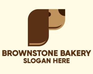 Modern Brown Dog  logo design