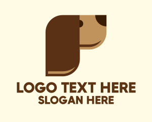 Character - Modern Brown Dog logo design