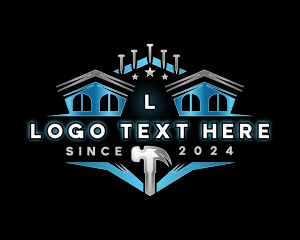 Renovation - Construction Hammer Renovation logo design