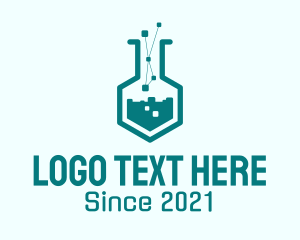 Experiment - Pixel Lab Technology logo design