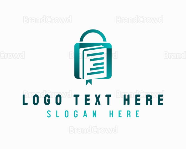 Book Shopping Bag Logo