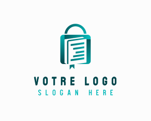 Book Shopping Bag Logo