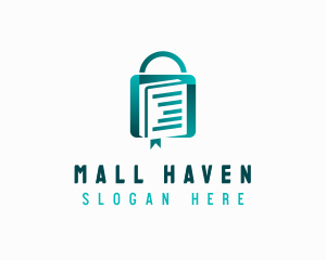 Book Shopping Bag logo design