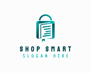 Book Shopping Bag logo design