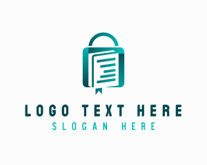 Book Shopping Bag Logo