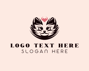 Siamese - Cat Pet Care logo design