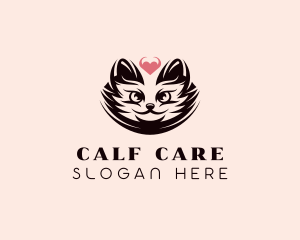 Cat Pet Care  logo design