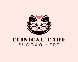 Cat Pet Care  logo design