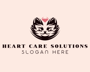 Cat Pet Care  logo design