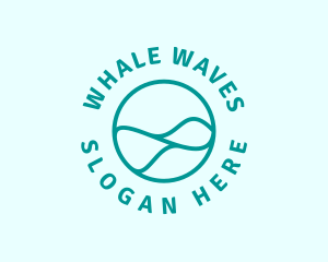 Abstract Water Wave logo design