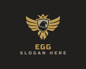Aeronautics - Eagle Wing Crest logo design