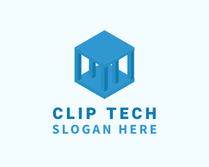 Tech Pillar Cube  logo design