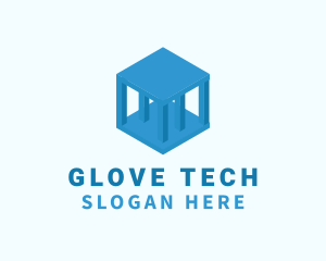 Tech Pillar Cube  logo design