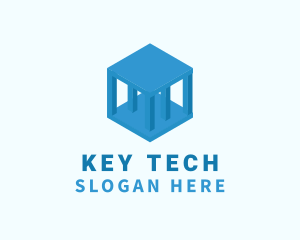 Tech Pillar Cube  logo design