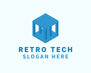 Tech Pillar Cube  logo design