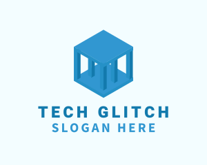 Tech Pillar Cube  logo design