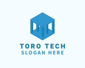 Tech Pillar Cube  logo design