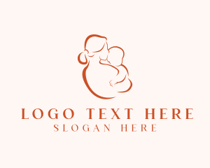 Pregnant - Mother Child Care logo design