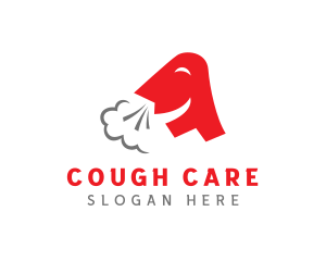 Cough - Sneezing Person Contagious Transmission logo design