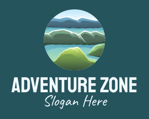 Island Travel View  logo design