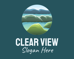 Island Travel View  logo design