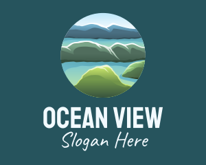 Island Travel View  logo design