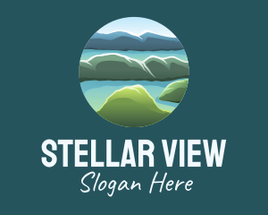 Island Travel View  logo design