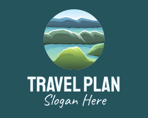 Itinerary - Island Travel View logo design
