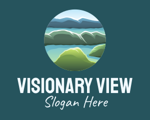 Island Travel View  logo design