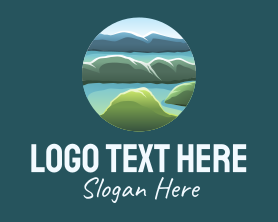 Island - Island Travel View logo design