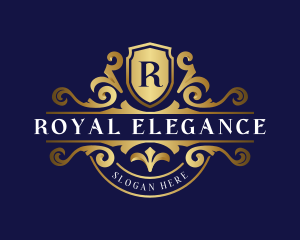 Elegant Royalty Shield logo design