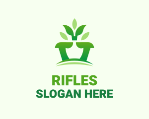 Shovel Planting Garden Logo