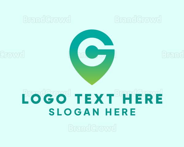 Location Pin Letter G Logo