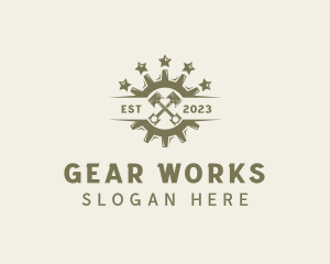 Industrial Piston Gear logo design